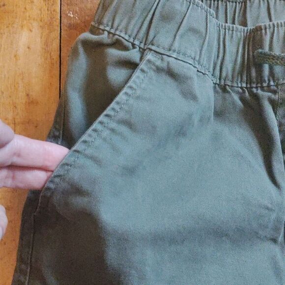 Cat & Jack Green Cargo Pants Size 14 Cotton Utility - Picture 4 of 7